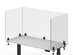 Offex Acrylic Sneeze Guard Desk Divider (60"x30", Clamp-On/Frosted)