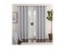 Eclipse Ambiance Chevron Draft Stopper Energy Saving 100% Blackout Grommet-Top 50 Inches x 108 Inches Single Curtain Panel, Grey