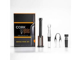Cork Genius Wine Opener Set (4-Piece) with Wine Accessories