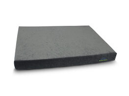 BuddyRest Deluxe Memory Foam Dog Bed (Fathom Gray/Super XL)