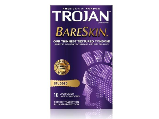 Trojan Studded Bareskin Condoms (10) ---(Package Of 4) | StackSocial