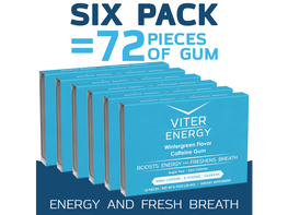 Viter Energy Caffeine Gum - Cinnamon 6-Pack