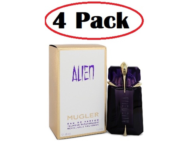 4 Pack of Alien by Thierry Mugler Eau De Parfum Refillable Spray 2 oz