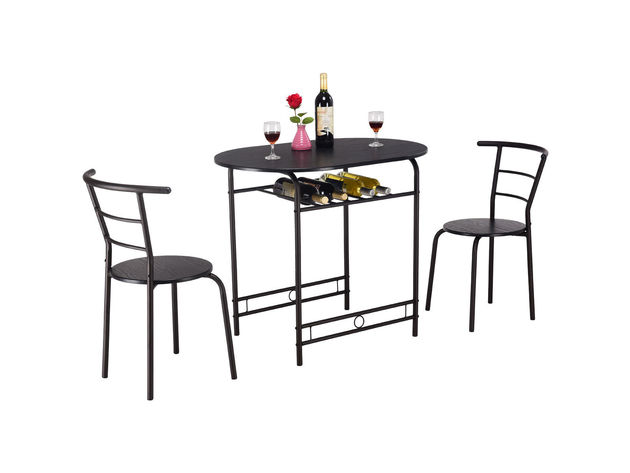 Costway 3 Piece Dining Set Table And 2, Argos 2 Seater Dining Table And Chairs Set