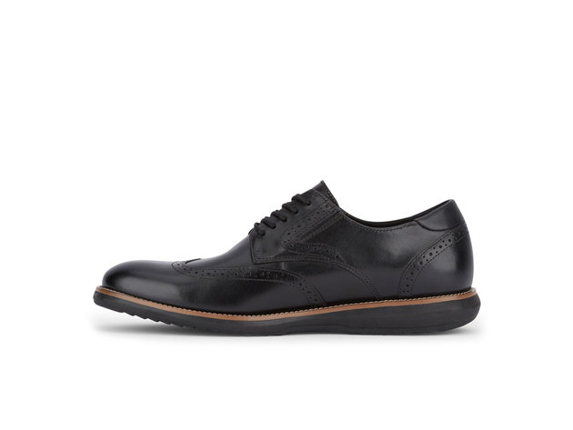 Dockers Mens Verdi Leather SMART SERIES Dress Oxford Shoe - 8.5 M Black