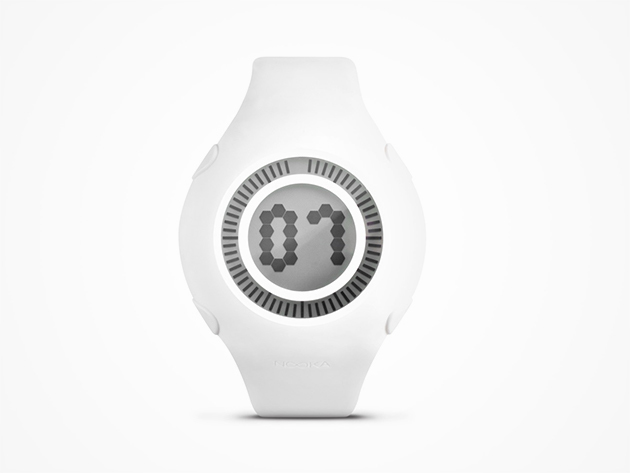 Nooka Yogurt Digital Watch (White)