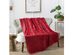 Classic Textured Fleece Blanket Merlot Twin