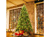 Costway 4.5Ft\6.5Ft\7.5Ft Pre-lit Hinged Christmas Tree w/ Pine Cones Red Berries and 300\450\450 LED Lights