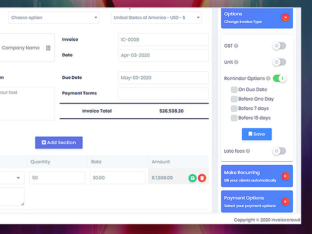 Invoice Crowd: Estimation and Accounting System