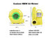 Costway Air Blower Pump Fan 480 Watt 0.64HP For Inflatable Bounce House Bouncy Castle - Yellow