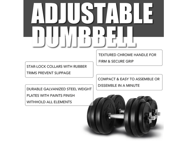 Costway 66 lb dumbbell weight online set