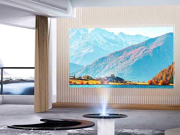 Watch From Anywhere Bundle: Wemax Go Projector + 40" Portable Screen