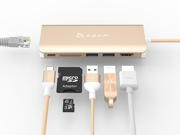 CASA USB-C 6-Port Hub (Gold)