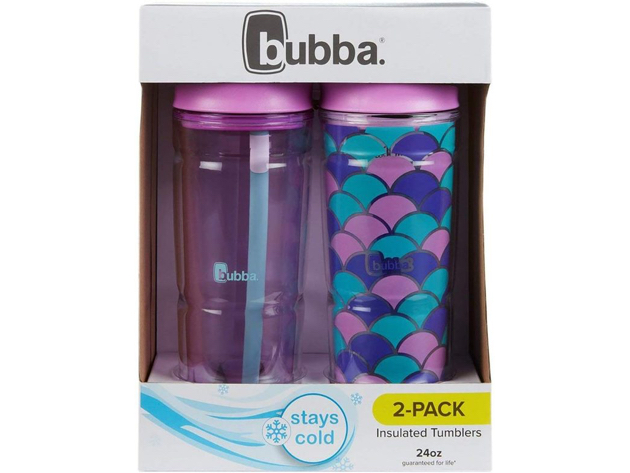 Bubba Envy S Stainless Steel Tumbler w/ Straw, 24 oz - Stainless (2-Pack) 