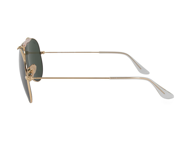 Ray-Ban Caravan Gold Frame with Green Classic Lenses