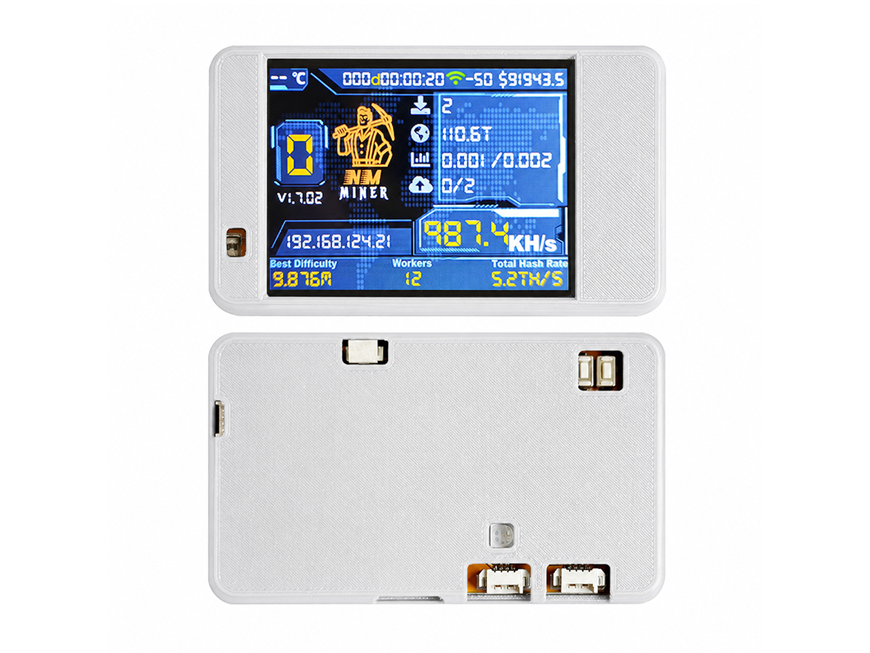 BlockChance Color Series BitCoin Ticket Miner (White)