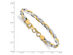 14K White and Yellow Gold Twisted Bangle Bracelet