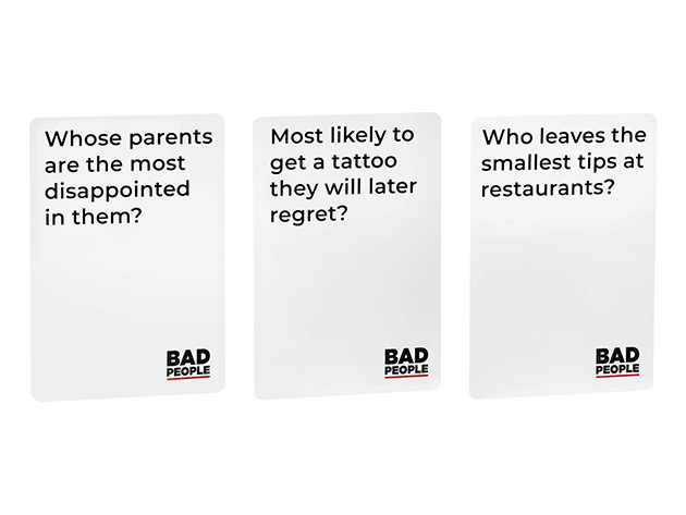 Bad People Party Card Game