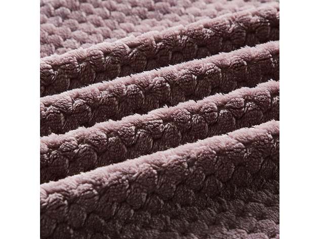 500 Series Classic Textured Oversized Throw Mauve