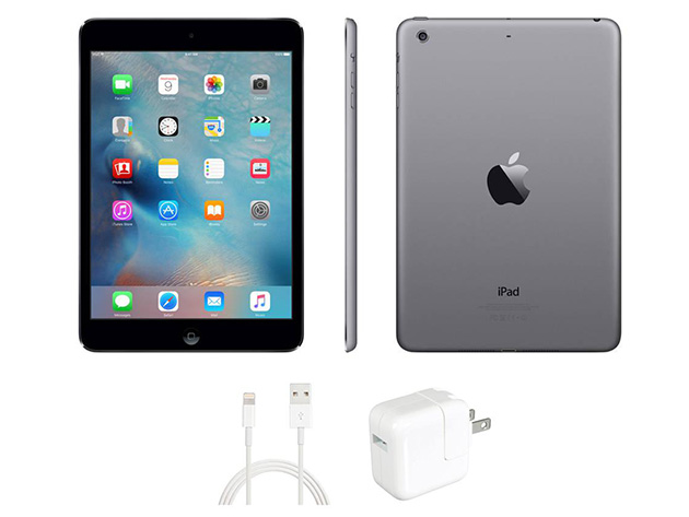 Apple iPad mini 2 WiFi-only (2013) Black Bundle with Headphones (Refurbished)