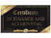 Certificate in Finance & Accounting