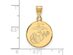 SS 14k Yellow Gold Plated Medium U.S. Marine Corps Disc Pendant