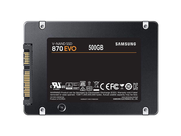 Samsung MZ77E1T0BAM 870 EVO Internal Solid State Drive, 1TB, SATA III