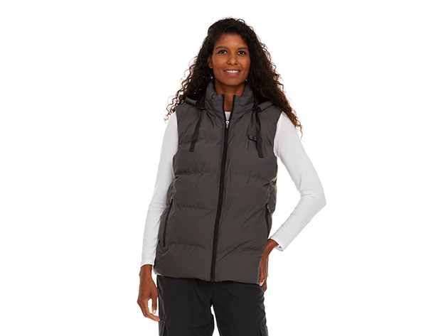 Helios Paffuto Heated Unisex Vest with Power Bank (Gray/XL)