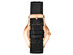 Stührling Silhouette Quartz 41mm Classic Watch (Black Dial/Black Leather & Rose Case)