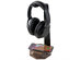 2-in-1 Wooden Headphone Stand & Charger (Walnut)