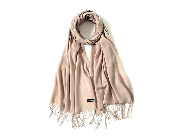 Lavisha Cashmere-Blend Shawl (Beige)