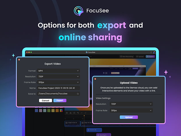 FocuSee Screen Recording Tool: One-Time Lifetime Subscription (5 Computers)
