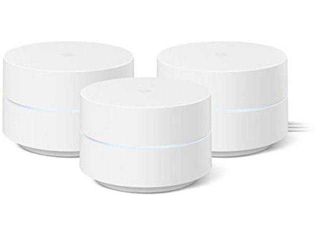 Google Wifi - AC1200 - Mesh WiFi System Wifi Router 4500 Sq Ft Coverage -3 pack (Refurbished)