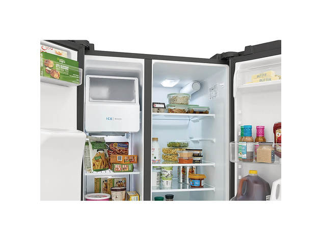Frigidaire FRSS2623AD 25.6 Cu. Ft. Side by Side Refrigerator - Black Stainless