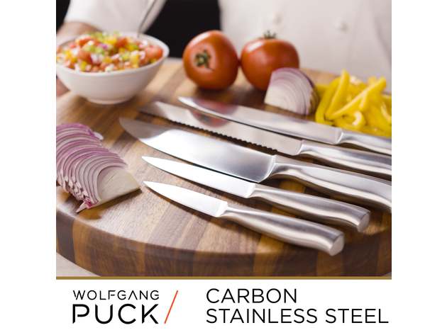 Wolfgang Puck 6-Piece Knife Set with Knife Block