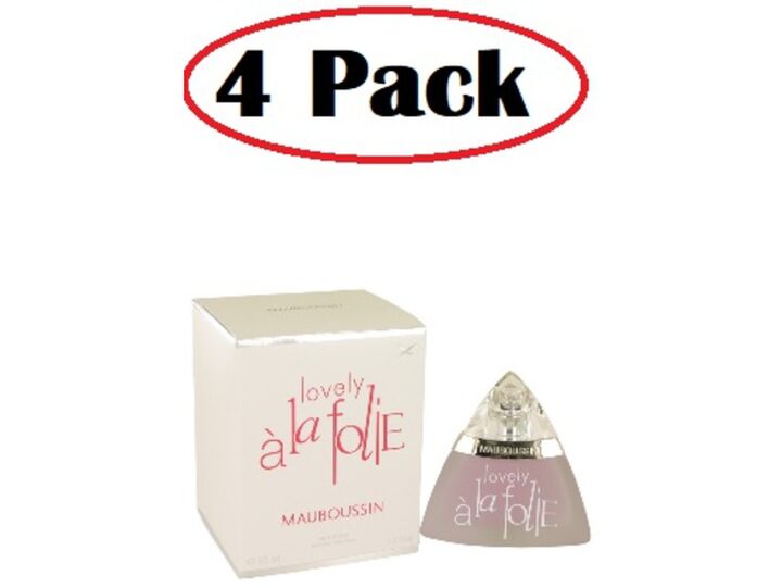 4 Pack of Mauboussin Lovely A La Folie by Mauboussin Eau De Parfum