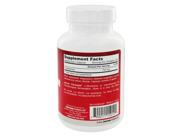 Jarrow Formulas - L-Glutamine 750 mg. - 120 Capsules