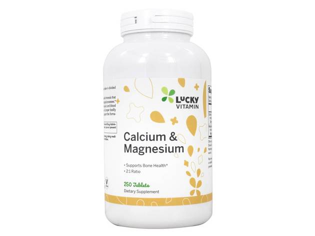 LuckyVitamin - Calcium & Magnesium Bone Health Support - 250 Tablets