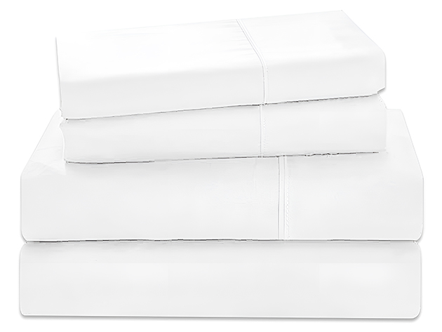 4-Piece Microfiber Sheet Set (White/Queen)