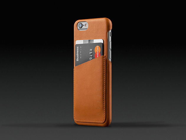 Mujjo iPhone 6/6s Leather Wallet Case (Tan)