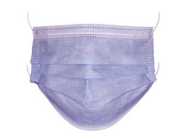 Pastel 3-Ply Face Masks (Purple/50-Pack)
