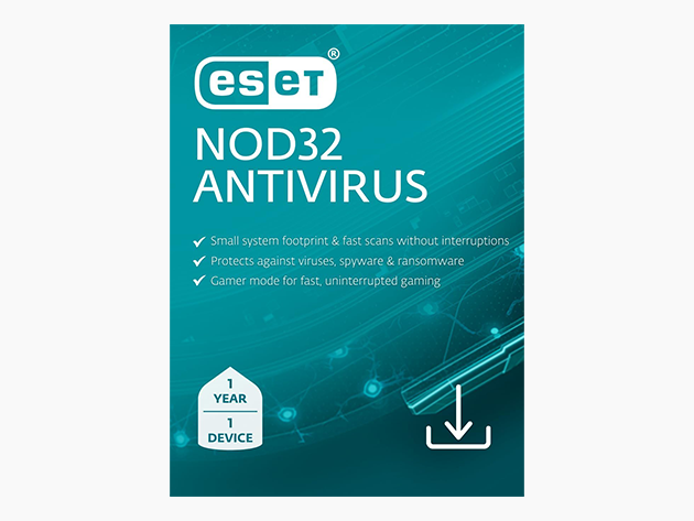 $19.99 ESET NOD32 Antivirus 2025 Edition (License for 1 Device/1-Year Subscription)