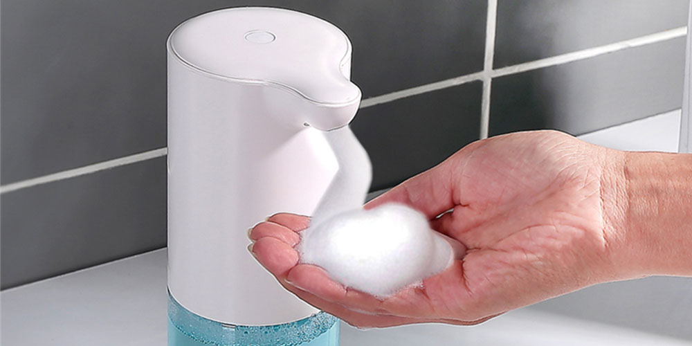 Automatic Hands-Free Foaming Soap Dispenser, on sale for $16.96 when you use coupon code GOFORIT15