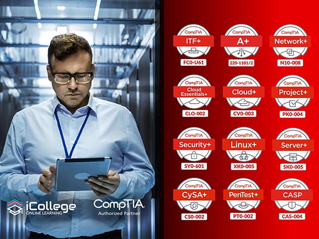 Become a Well-Rounded CompTIA Certified Pro with 231 Hours of Content, Quizzes, Flash Cards & More!