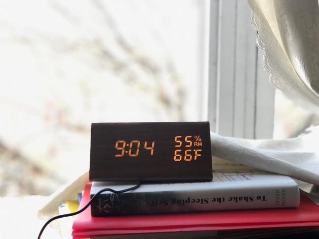 Wood Digital Alarm Clock