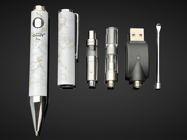 Cloud Marble Vape Pen 2-in-1 Vaporizer (Marble White)