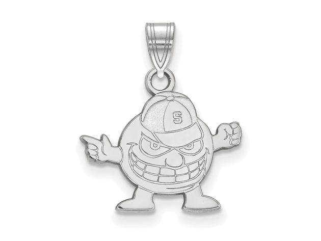 10k White Gold Syracuse U. Small Pendant