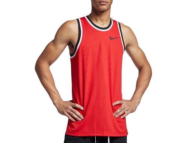 Nike Men's Dri-Fit Mesh Basketball Jersey Pink Size Medium