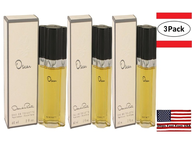 3 Pack OSCAR by Oscar de la Renta Eau De Toilette Spray 2 oz for Women