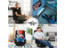 360-Degree Swivel Gaming Floor Chair with Foldable Adjustable Backrest Red